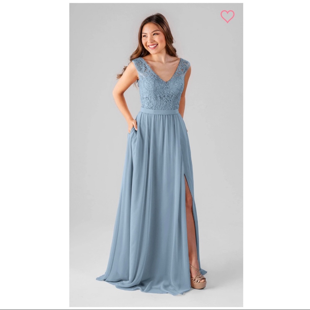 Kennedy Blue Bridesmaid Dress Slate Blue Size 6